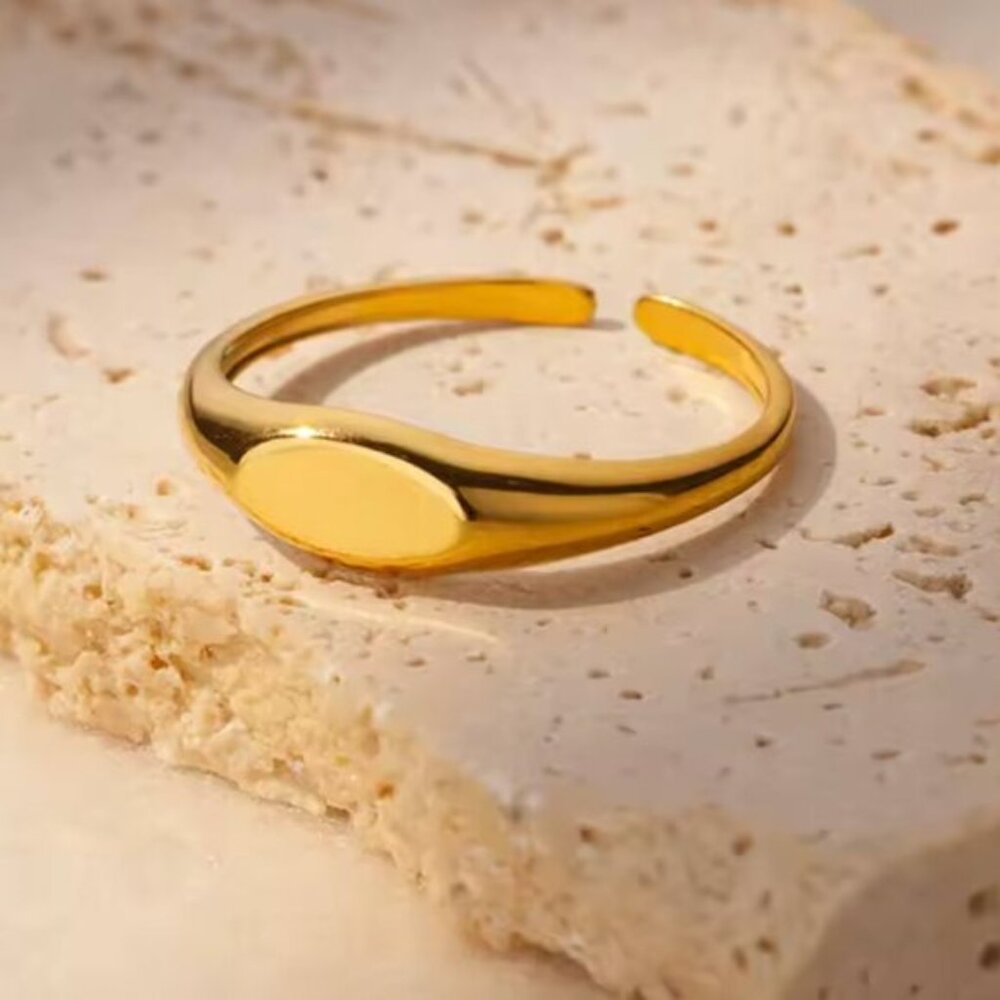 14k Gold Filled Adjustable Stackable Ring - image 2